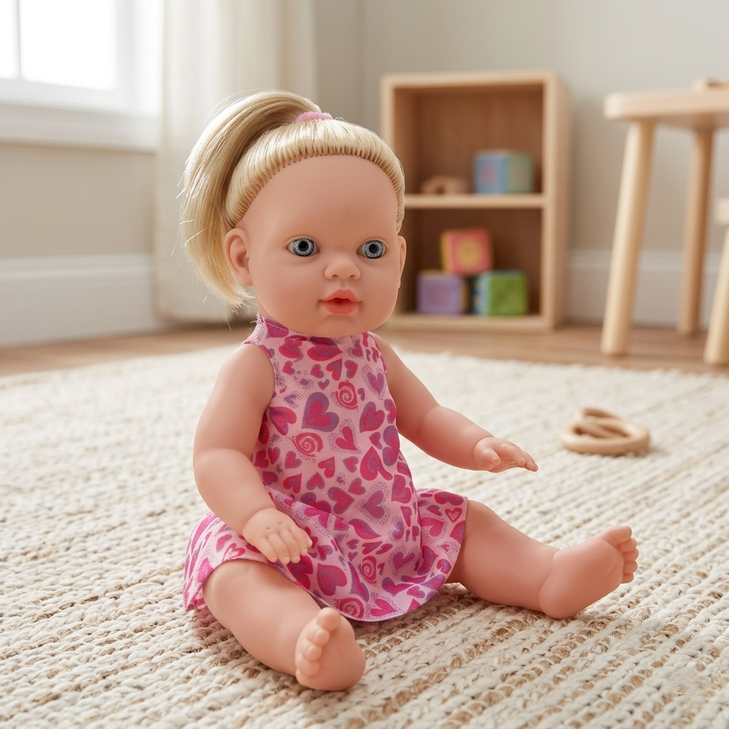 Boneca com cabelo realista Titi