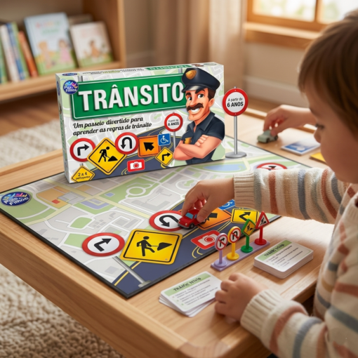 Brinquedo Educativo Trânsito Único Placas Sinalização Nacional