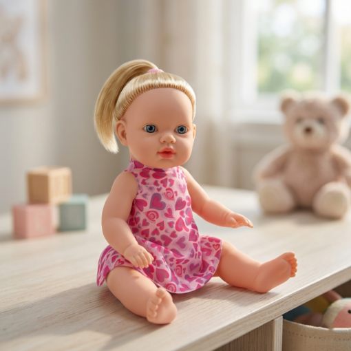 Boneca Titi com Cabelo Vinil Macio Bambola