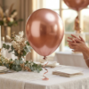 Balão Platino Redondo nº 09 Rose Gold 25 Unidades Pic Pic