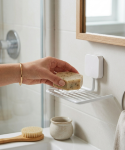 saboneteira adesiva 3m branca