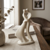 Estatueta Casal Apaixonado Branco 6,5x13 cm MK Estrela