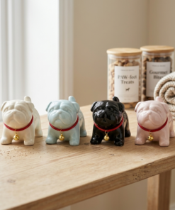 estatueta de cachorro decoração MK Estrela