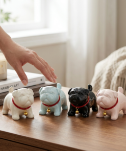 estatueta de cachorro decoração MK Estrela