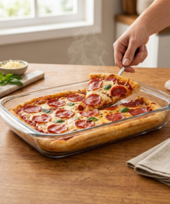 assadeira quadrada de vidro Nadir