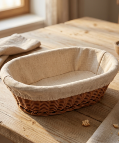 Cesta de rattan plástico Lyor