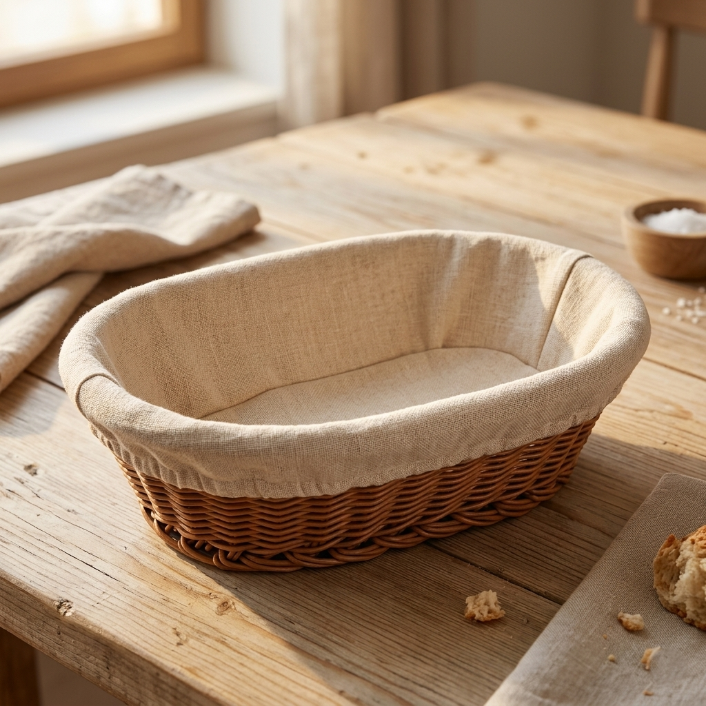 Cesta de rattan plástico Lyor