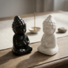 Estatueta Minimalista Branca 4,8x9,3 cm MK Estrela