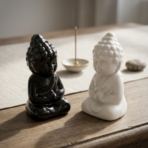 Estatueta Minimalista Branca 4,8x9,3 cm MK Estrela