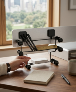 porta rolo triplo preto