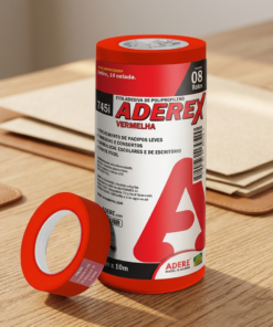 fita adesiva vermelha 12mm Adere