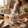 Caneca de Vidro Tulipa Dia das Mães 250ml Nadir