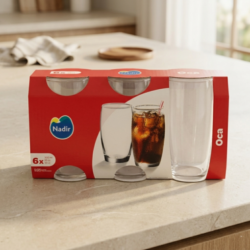 Jogo de Copos Oca Long Drink 300ml Nadir