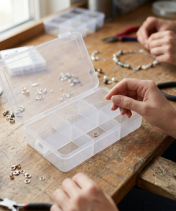 caixa organizadora transparente pequena paramount