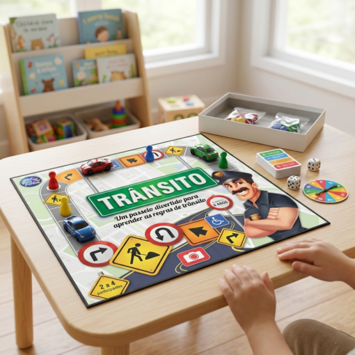 Brinquedo Educativo Trânsito Único Placas Sinalização Nacional