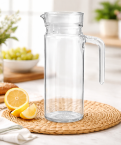 Jarra de Vidro 1 Litro com Alça Transparente