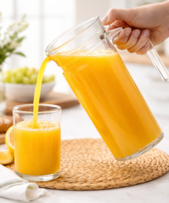 Jarra de Vidro 1 Litro com Alça Transparente