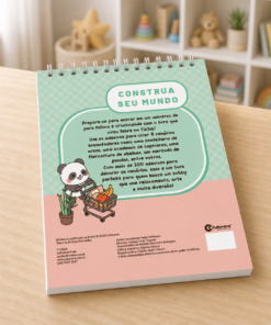 Livro Infantil de Adesivos Cenários Criativos Divertido