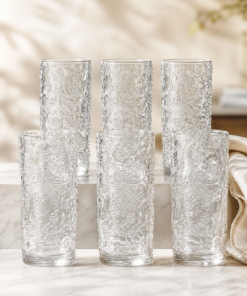 Conjunto com 6 Copos Long Drink Vidro Fleure 360ml