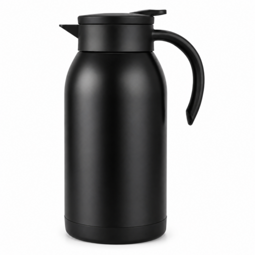 Garrafa Térmica Preta 1 Litro Conserva Quente e Frio