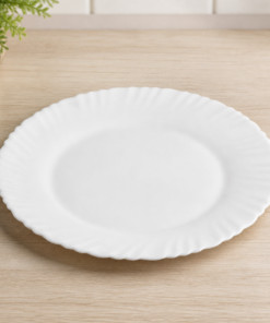 Aparelho de Jantar Vidro Branco 12 Peças White Bela