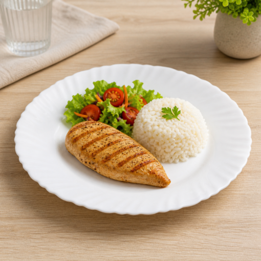 Aparelho de Jantar Vidro Branco 12 Peças White Bela