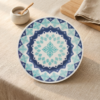 prato de sobremesa de porcelana
