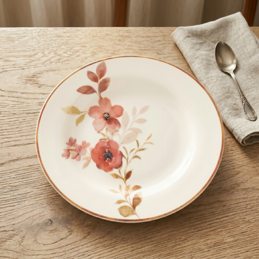 Prato Fundo de Porcelana Chá das 5 21,5cm Oxford