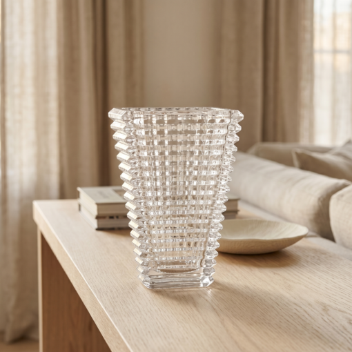 Vaso de Cristal Decorativo Maya 22,5cm Wolff