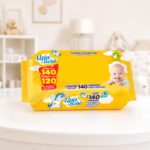Lenço Umedecido Upa Bebê 140 Unidades