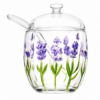 Açucareiro Cristal Lavanda com Tampa e Colher