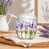 Açucareiro Cristal Lavanda com Tampa e Colher