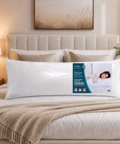 Travesseiro Gigante Xuxão 1x45cm Microfibra Branco Juma