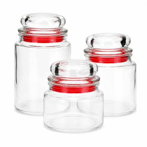 Kit Potes Herméticos Vidro da Wincy