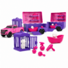 Trailer Pets Rosa Brinquedo Infantil para Cuidar dos Pets