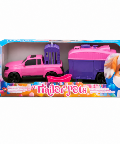 Trailer Pets Rosa Brinquedo Infantil para Cuidar dos Pets