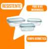 Conjunto 3 Potes Casambiente com Tampa
