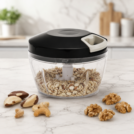 Mini Processador Manual 500ml 3 Lâminas para Alimentos