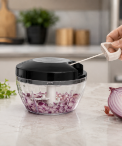 Mini Processador Manual 500ml 3 Lâminas para Alimentos