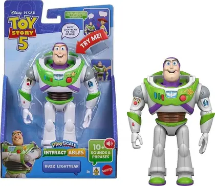 Boneco Buzz Lightyear Toy Story 5 com Som Mattel