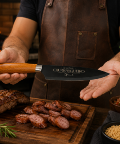 Faca Steel Premium Mestre Churrasqueiro em Aço Inox