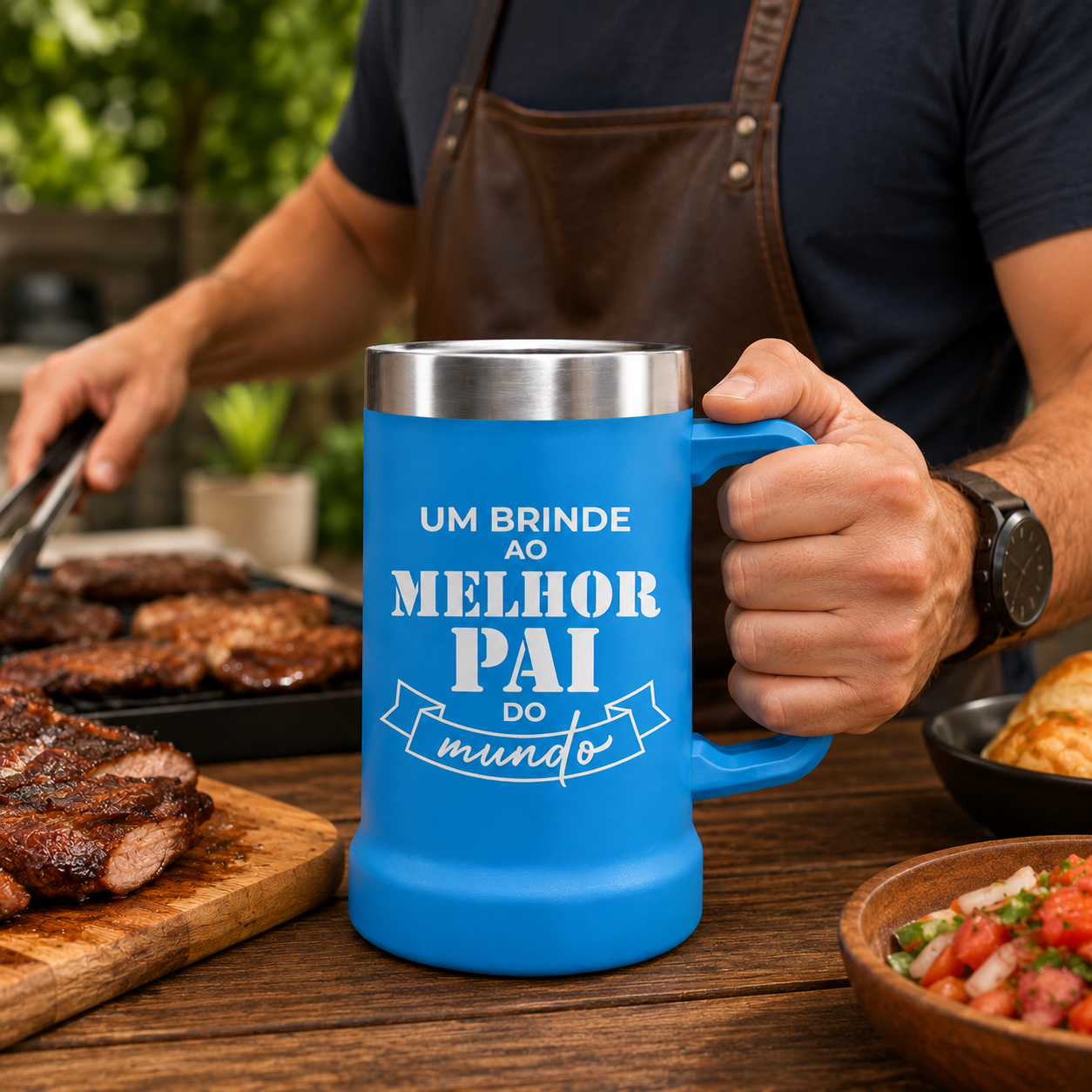 Caneca Térmica Inox 750ml Pai Presente Dia dos Pais