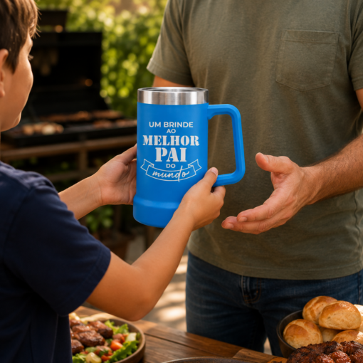 Caneca Térmica Inox 750ml Pai Presente Dia dos Pais