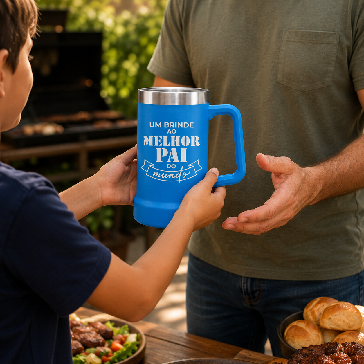 Caneca Térmica Inox 750ml Pai Presente Dia dos Pais