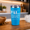 Copo Térmico Pai Amor e Força para Chopp 600ml com Tampa