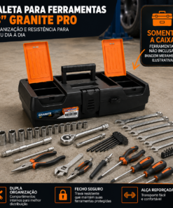 Maleta para Ferramentas 13 Granite Pro Arqplast