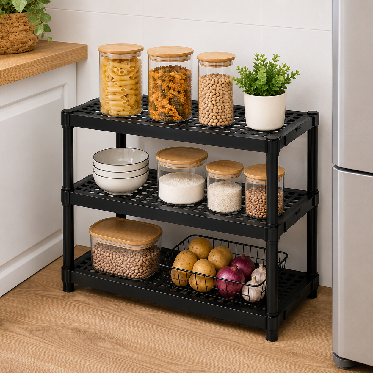 Estante Organizadora Modular 3 Prateleiras 76x60cm