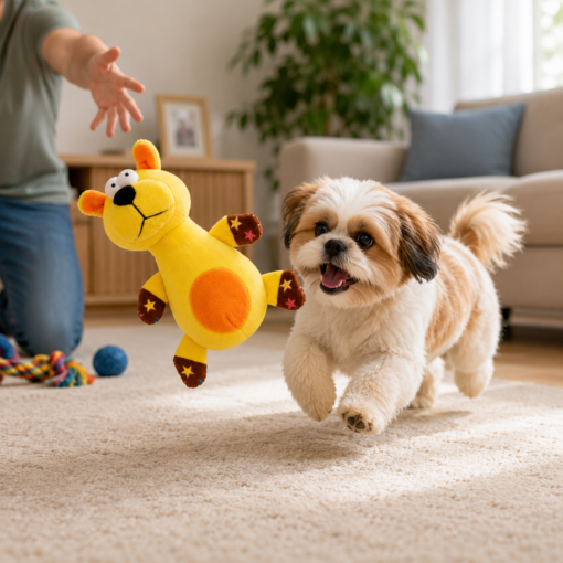 Pelúcia Cachorrinho 18cm Brinquedo Macio para Cães