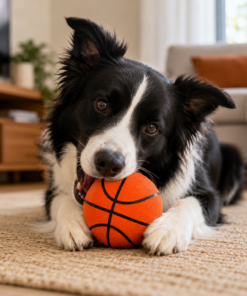 Mordedor Vinil Bola Basquete 7cm para Cachorro
