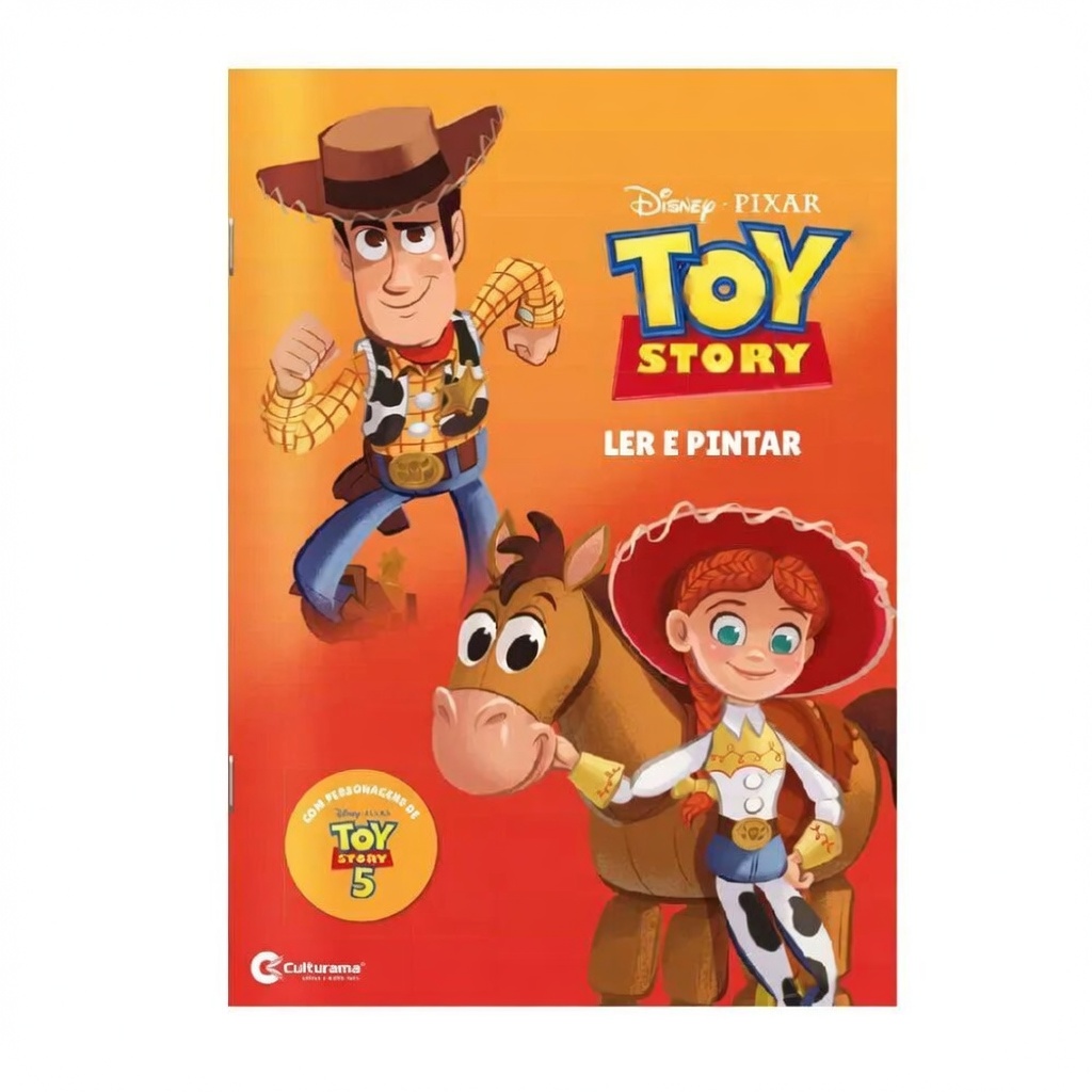 Livro Ler e Pintar Toy Story Disney Pixar Infantil